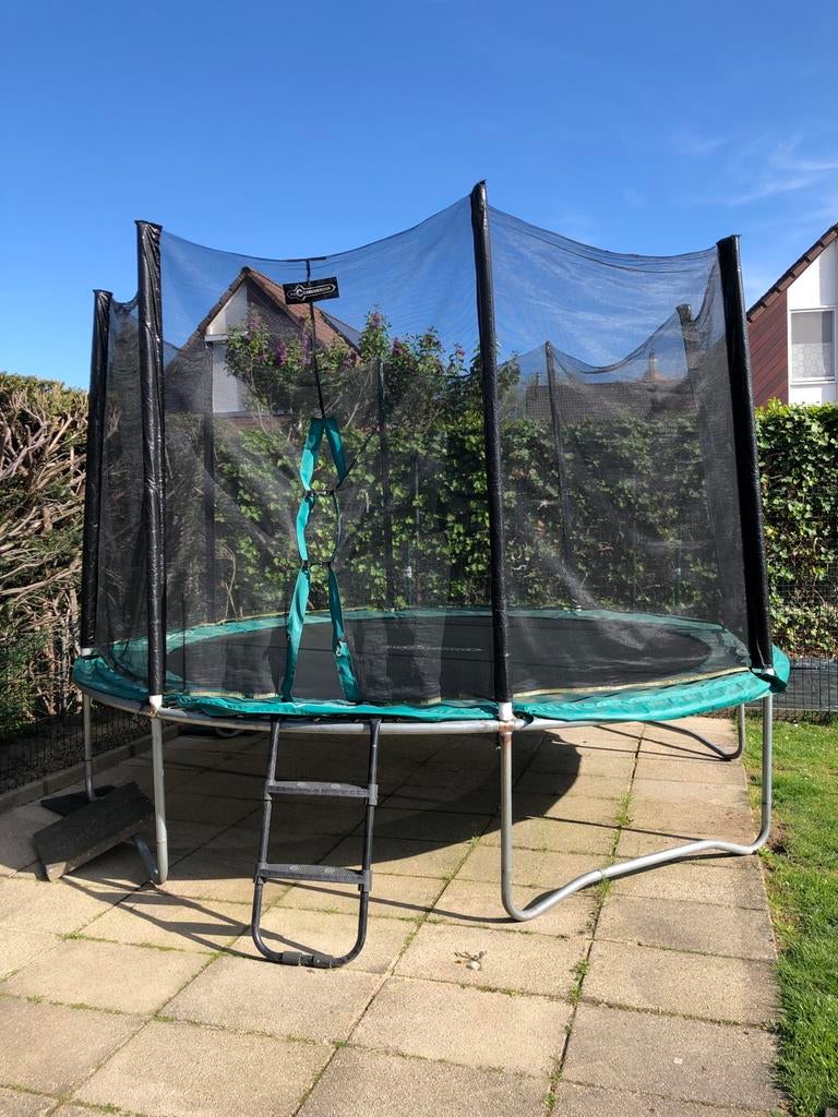 Trampoline 3,60 meter incl trapje, Ophalen, Gebruikt