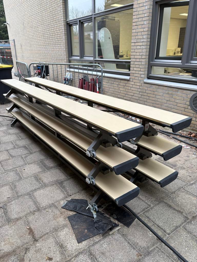 Bosan turnbanken gebruikt 6 stuks 360m lang, Ophalen of Verzenden, Gebruikt, Beige, Materiaal