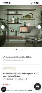 by fonQ basic Sleek Stellingkast B 172 cm - Naturel Eiken, Ophalen, Zo goed als nieuw