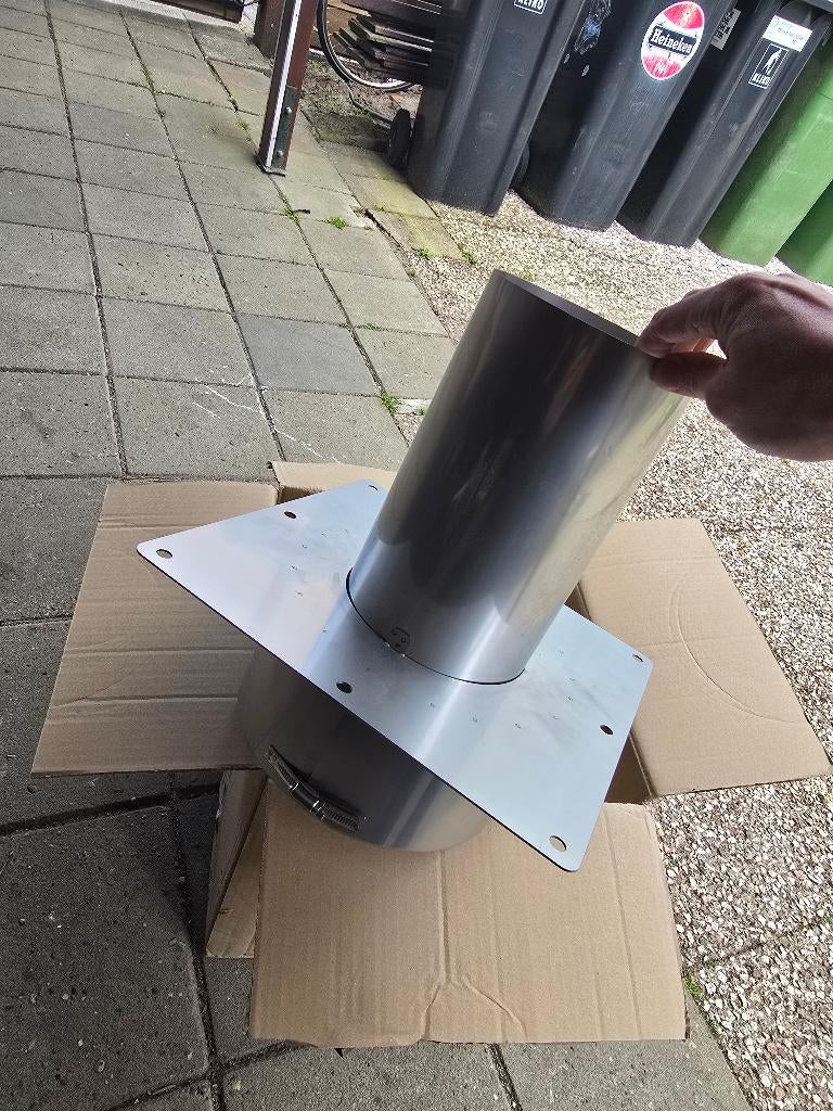 Schiedel Metaloterm ATSA 15 – Rookgas Aansluitstuk Ø150mm, Ophalen of Verzenden, Nieuw, Hout, Houtkachel