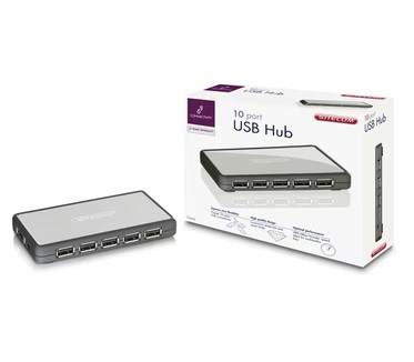Sitecom CN-062 10 port USB Hub, Computers en Software, Dockingstations, Ophalen, Nieuw, USB-hub, Sitecom