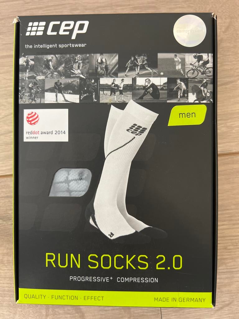 CEP Progressive Run Socks 2.0 Compressie Sokken Heren, Ophalen of Verzenden, Nieuw, Overige maten, Zwart