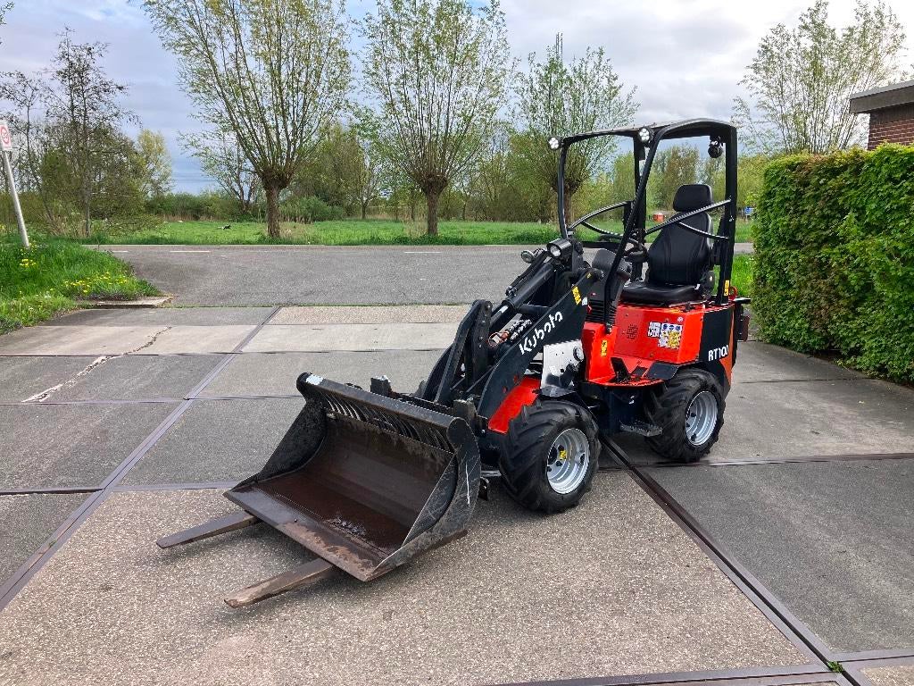 Kubota RT 100 mini shovel | 430u | bak + vorken | (bj 2021), Wiellader of Shovel