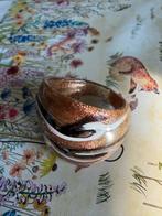 Murano stijl ring van glas, Verzenden, Nieuw, Goud, Overige materialen