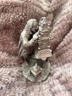 Tinnen beeldje klokken maker, Ophalen of Verzenden