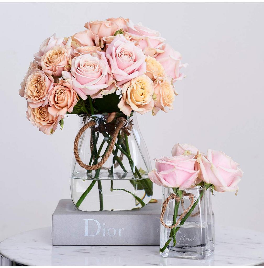 Riviera Maison Vaas maat M, Huis en Inrichting, Woonaccessoires | Vazen, Nieuw, Overige kleuren, Minder dan 50 cm, Glas, Ophalen