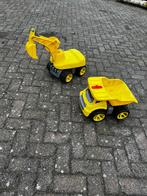 Zandbak speelgoed kraan en kiepwagen, Ophalen, Gebruikt
