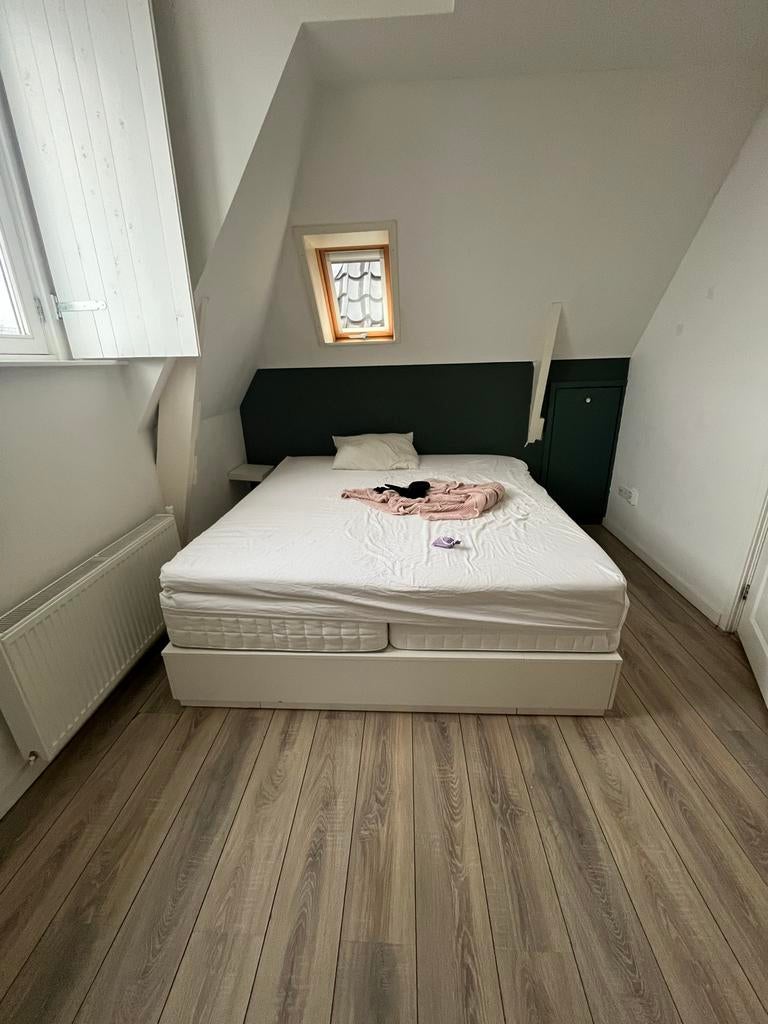 IKEA Nordli bedframe met opberglades - Wit, Ophalen, Wit, Tweepersoons, Zo goed als nieuw