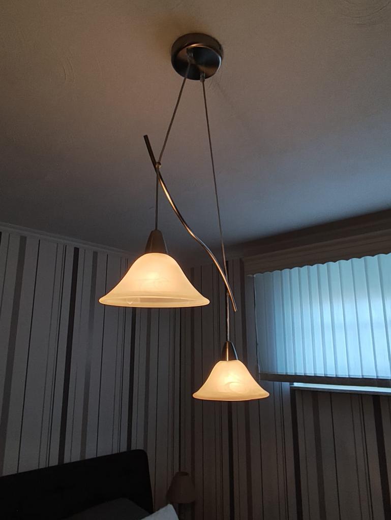 Set van 3 hanglampen, Ophalen, Zo goed als nieuw, Minder dan 50 cm