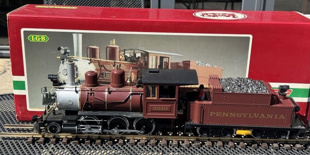 LGB Stoomlocomotief 2219S Pennsylvania, Hobby en Vrije tijd, Modeltreinen | Overige schalen, Gebruikt, Ophalen of Verzenden, LGB