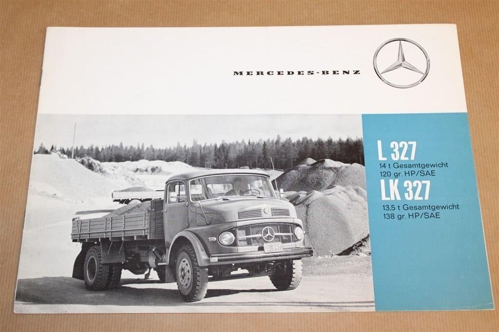 Zeldzame brochure - Mercedes L 327 vrachtwagen - 1960 !!, Boeken, Ophalen of Verzenden, Zo goed als nieuw, Tractor en Landbouw