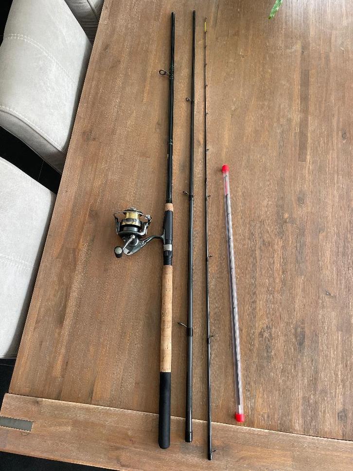 Mitchell Tanager 363 -Feederhengel - 3.60m - 60-100g + molen, Watersport en Boten, Hengelsport | Witvissen, Zo goed als nieuw