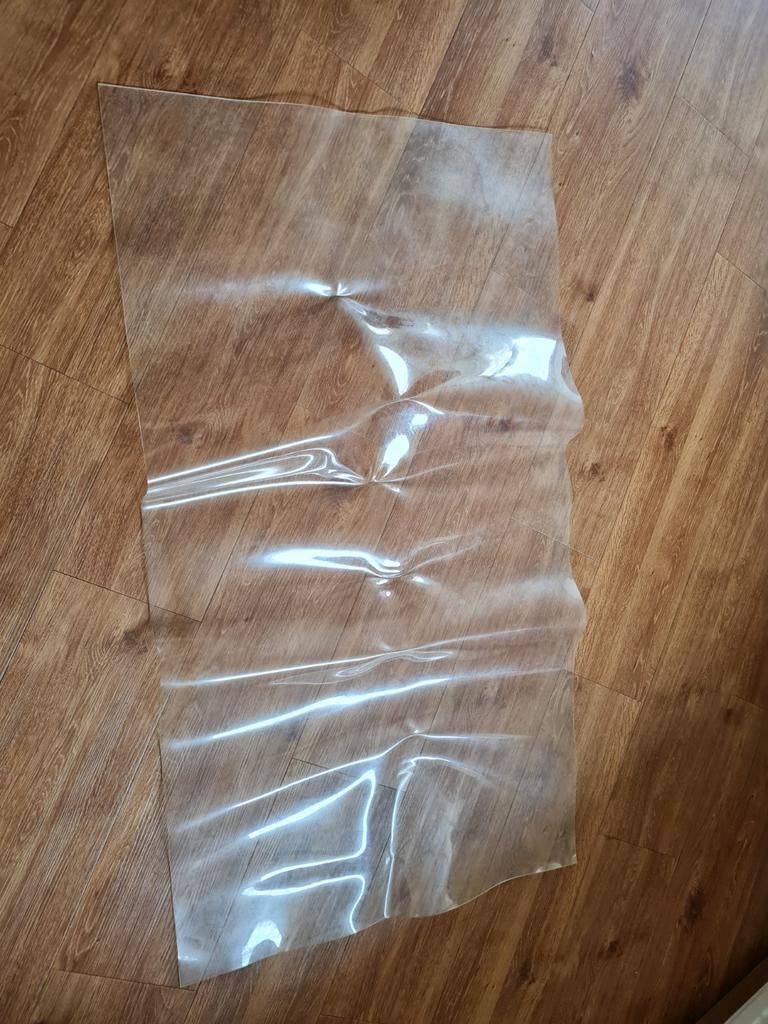 Transparant plastic zeil - 100x50 cm, Ophalen, Gebruikt, Minder dan 5 m², Zeil