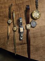 6 x Vintage dameshorloges Cartier Arctos Terval Mercedes, Overige merken, Overige materialen, Gebruikt, Polshorloge