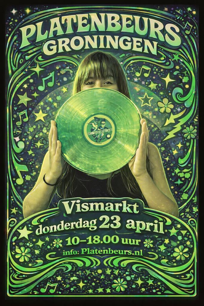 Platenbeurs Groningen Vismarkt donderdag 23 april, Ophalen of Verzenden, Zo goed als nieuw, Overige formaten