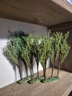 Kerstdorp mooie groene bomenset kersthuisjes, Ophalen of Verzenden, Zo goed als nieuw