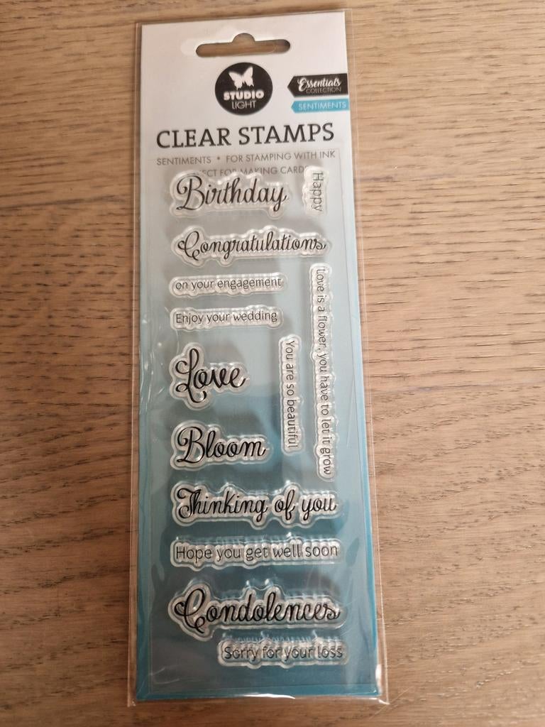 Nieuwe Studio Light Clear Stamps - Engelse Teksten, Ophalen of Verzenden, Nieuw, Clearstamp