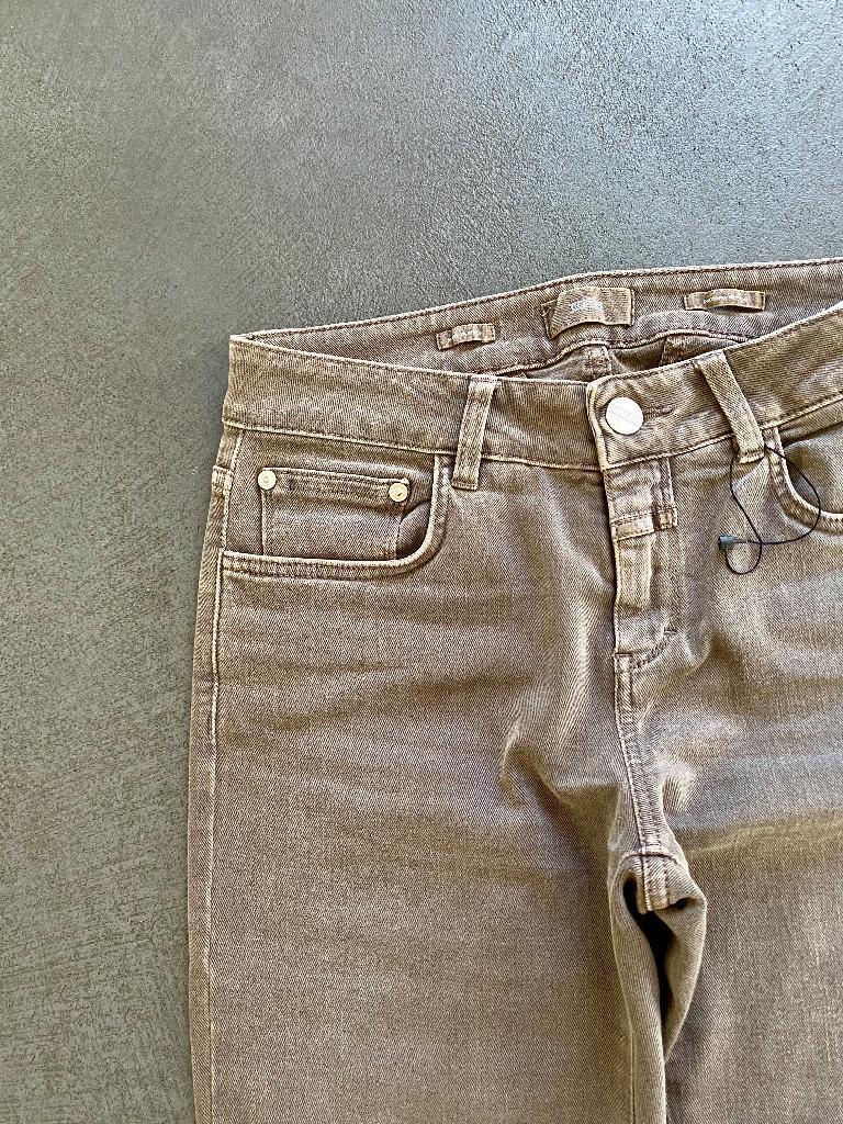 J595 Closed maat W27=XS=34 Jeans spijkerbroek broek bruin, Overige kleuren, Closed, Ophalen of Verzenden, Zo goed als nieuw