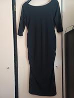 Moq zwarte jurk travelstof xxl., Zwart, Maat 46/48 (XL) of groter, Ophalen of Verzenden, Zo goed als nieuw