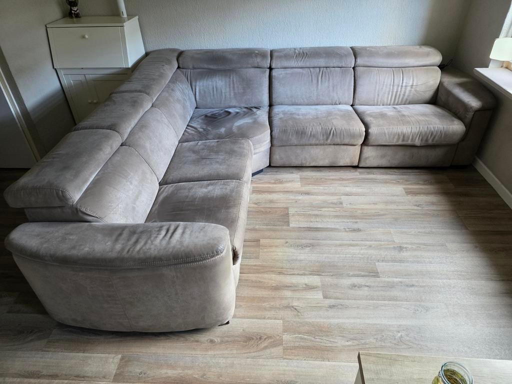 Hoekbank met relaxfunctie, Ophalen, 250 tot 300 cm, Gebruikt, Hoekbank