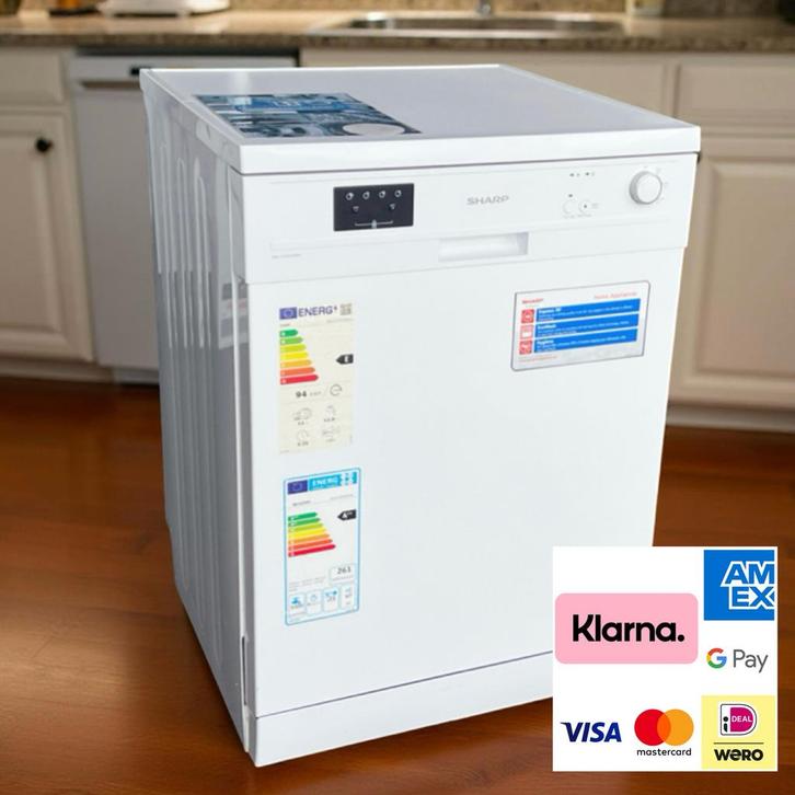 Vaatwasser SHARP 13-Couverts | Betaalgemak | Garantie, Witgoed en Apparatuur, Vaatwasmachines, Zo goed als nieuw, 85 tot 90 cm