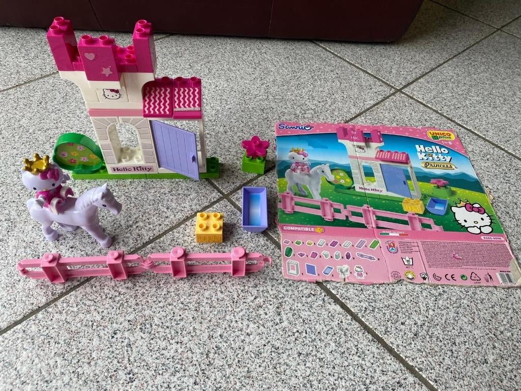 Hello Kitty Princess Unico (past op Duplo) mooie set, Ophalen of Verzenden, Zo goed als nieuw, Overige merken
