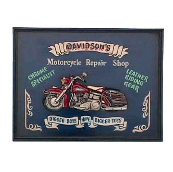 Motorbike wandbord 83 cm - motor pubbord, Huis en Inrichting, Woonaccessoires | Wanddecoraties, Ophalen, HorecaBeelden, Nieuw