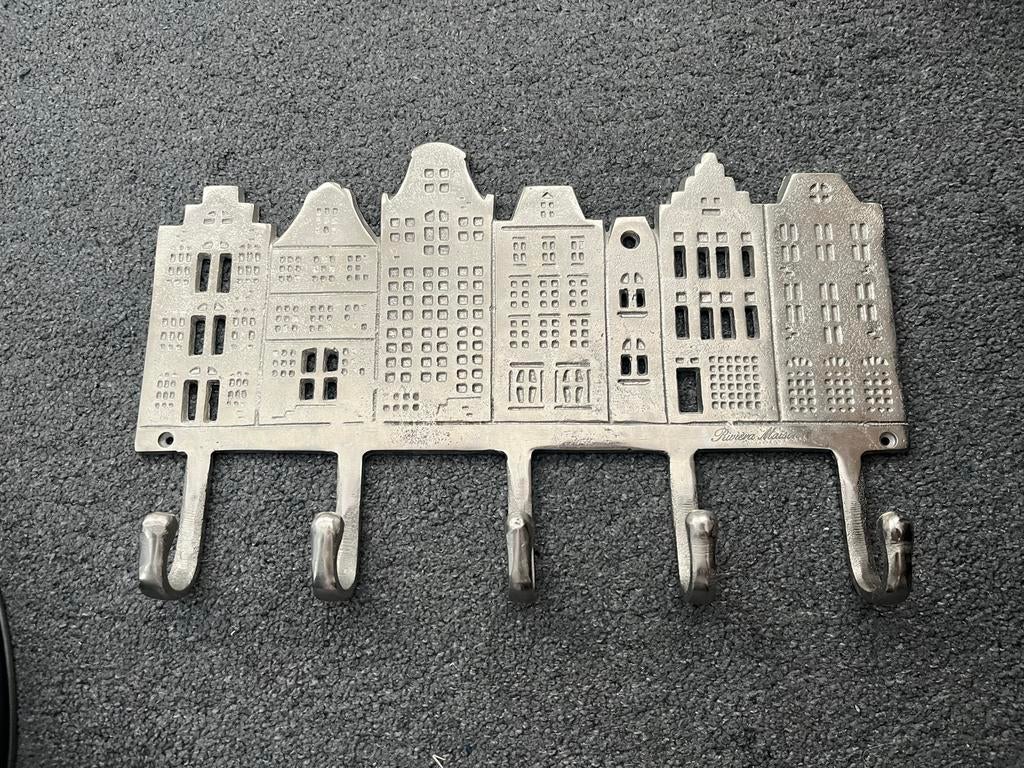 Riviera Maison Kinderkapstok Grachtenpandjes, Huis en Inrichting, Woonaccessoires | Kapstokken, Ophalen, Gebruikt, Minder dan 100 cm