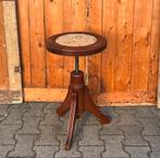 Pianokruk hout origineel 1930 eiken kruk diameter 37 cm, Ophalen of Verzenden