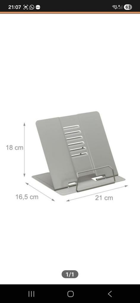 Laptop steun grijs, Ophalen of Verzenden, Nieuw