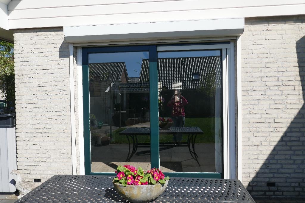 hardhouten schuifpui, Ophalen, Gebruikt, 225 cm of meer, Hout