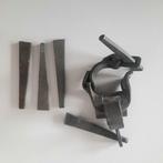 Steigerklem met 3 losse spieën of wiggen., Ophalen of Verzenden, Zo goed als nieuw, Overige typen, Minder dan 2 meter