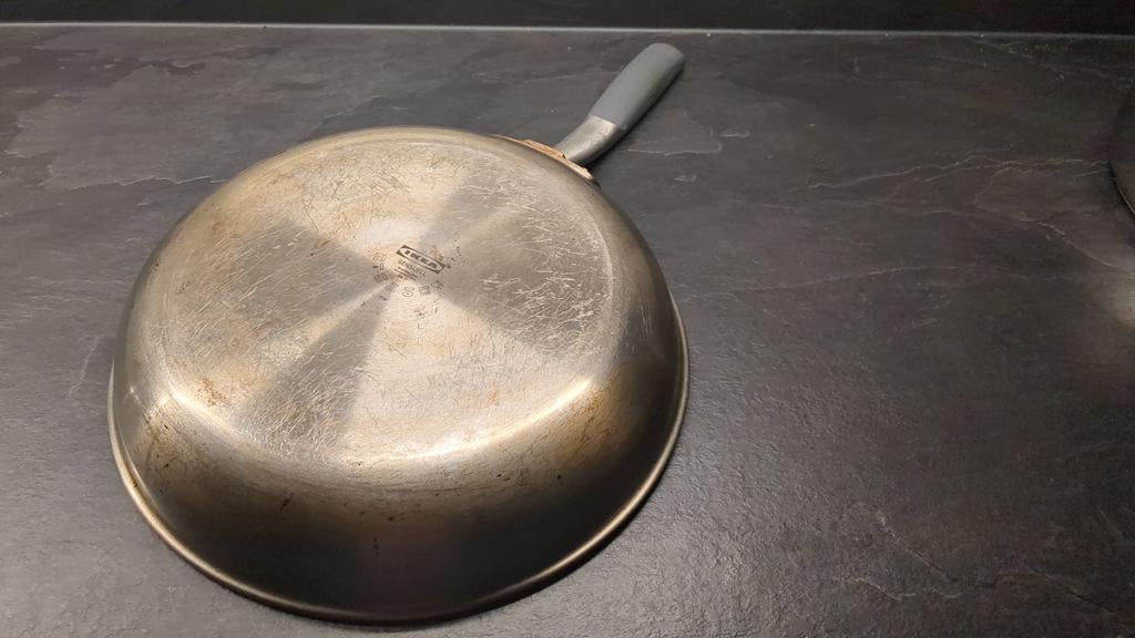 IKEA SENSUELL Koekenpan - Gebruikt, Ophalen, Gebruikt, Rvs, Keramische plaat