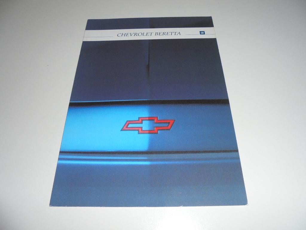 brochure Chevrolet Beretta  1992, Ophalen of Verzenden, Zo goed als nieuw, Chevrolet
