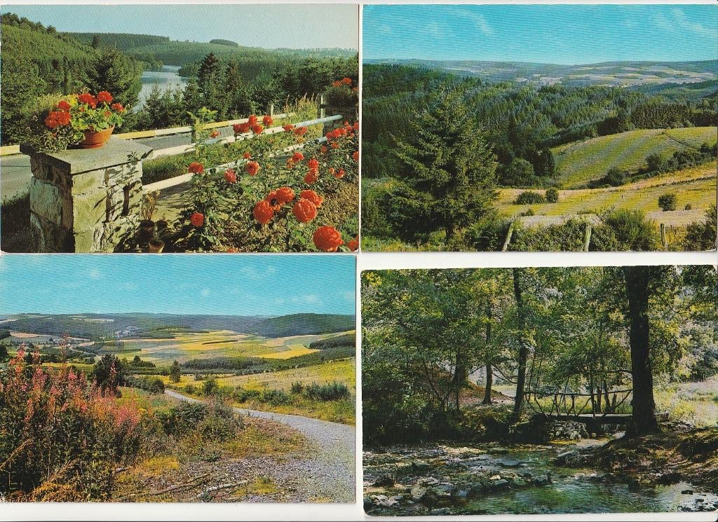 Lot 10 kaartjes Ardennes Pittoresques Belgische Ardennen, Verzenden, 1960 tot 1980, Ongelopen, Luxemburg