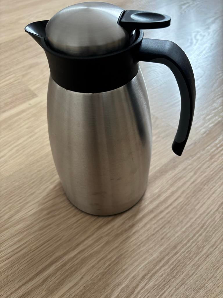 Blokker thermoskan, Theepot/fluitketel, Gebruikt, Zilver, Ophalen of Verzenden