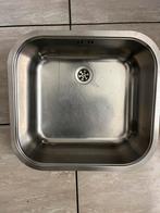 RVS Wasbak met afvoer - Gebruikt, Ophalen of Verzenden, Gebruikt, Rvs, Wastafel