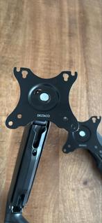 Deltaco Dubbele Monitor Beugel - Ergonomisch en Verstelbaar, Computers en Software, Monitoren, Ophalen of Verzenden, Zo goed als nieuw