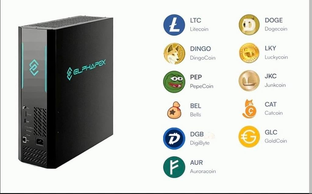 Elphapex DG Home 1 Scrypt Miner - 2.1 GH/s, 630W, Computers en Software, Desktop Pc's, Zo goed als nieuw, Ophalen of Verzenden