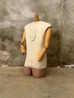 Zeldzame oude toonbank paspop, hout gips linnen, Ophalen