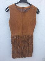 Dictionary suède jurk met franjes - Maat M, Maat 38/40 (M), Bruin, Ophalen of Verzenden, Zo goed als nieuw