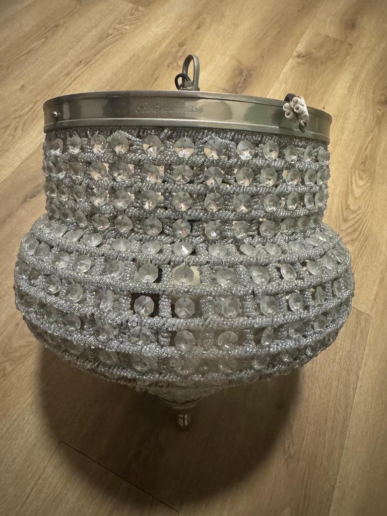 Riviera Maison Chantilly Chandelier lamp 46cm twv €399, Ophalen, Zo goed als nieuw, Metaal