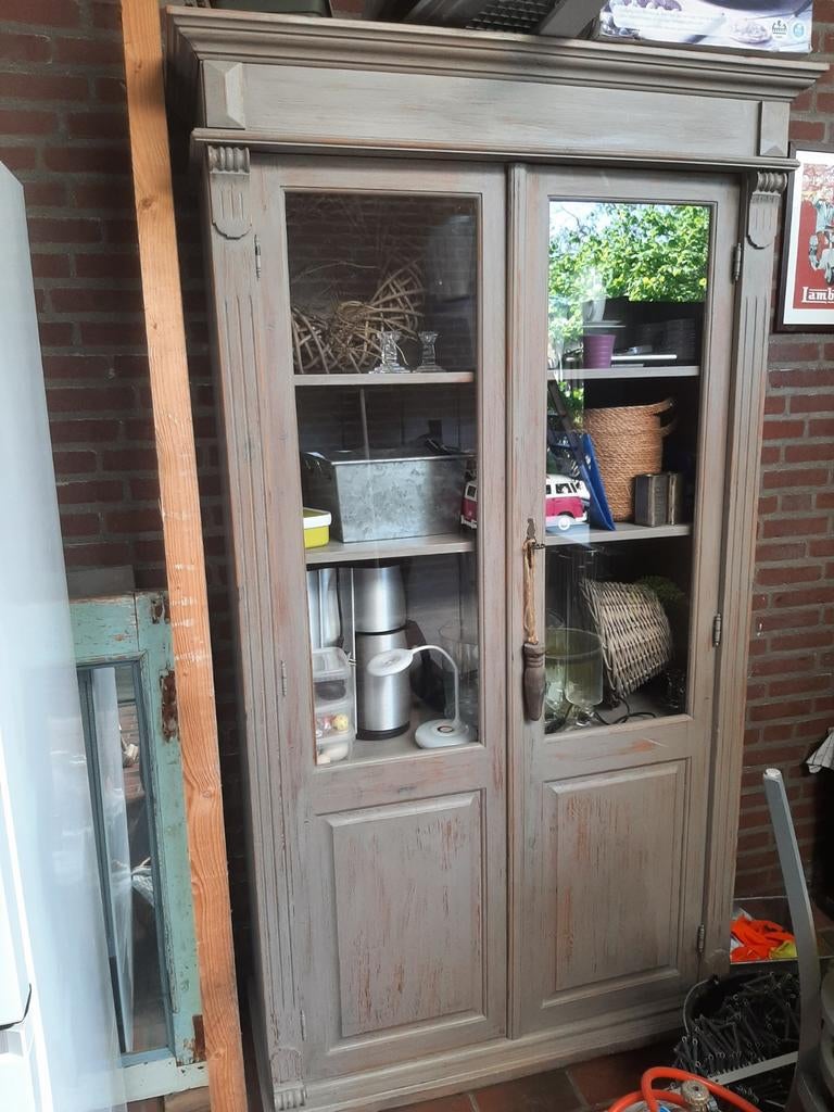 Landelijke kast, Huis en Inrichting, Kasten | Buffetkasten, Ophalen, 200 cm of meer, Grenenhout, 25 tot 50 cm