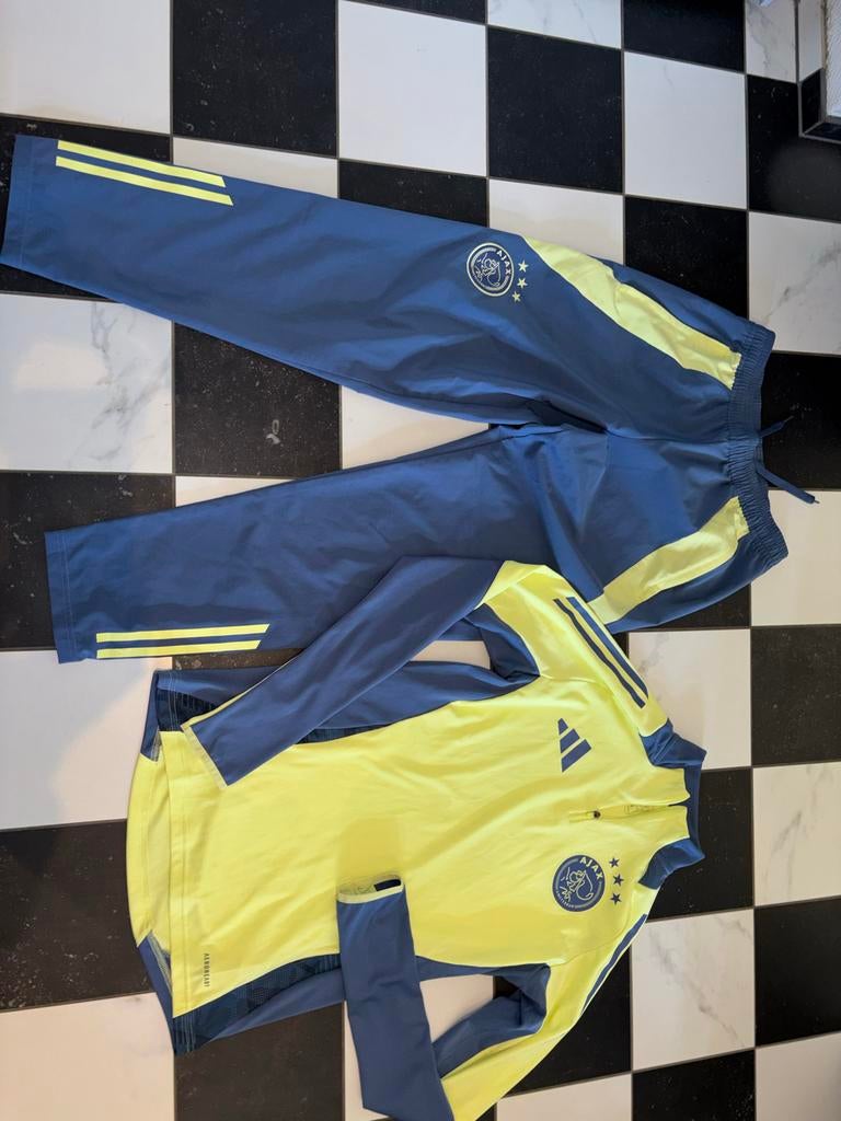 Adidas Ajax trainingspak maat S, Blauw, Ophalen of Verzenden, Zo goed als nieuw, Voetbal