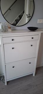 IKEA Hemnes schoenenkast wit met 2 vakken en lade, Huis en Inrichting, Kasten | Schoenenkasten, Ophalen, Gebruikt, Scandinavisch