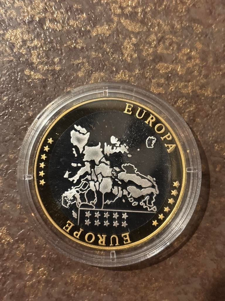 Monaco 20 Euro medaille 2002 Prins Rainier III, Postzegels en Munten, Zilver, Losse munt, Monaco, Overige waardes