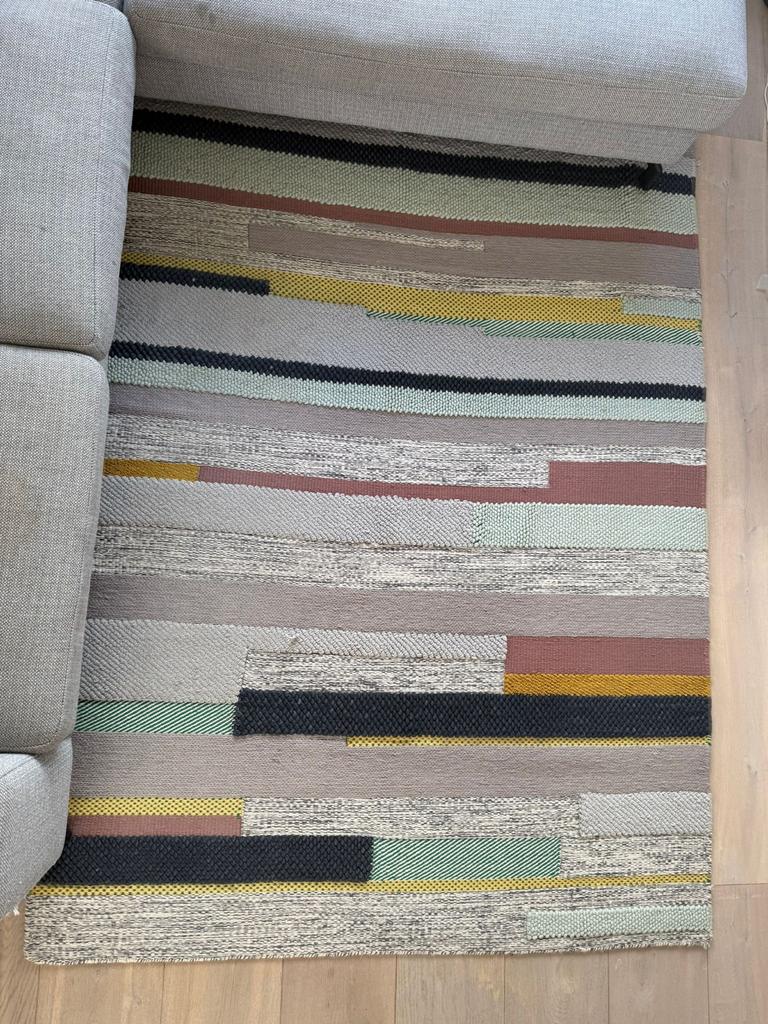 IKEA Brönden vloerkleed - Kleurrijk en modern, Ophalen, 100 tot 150 cm, Zo goed als nieuw, 150 tot 200 cm