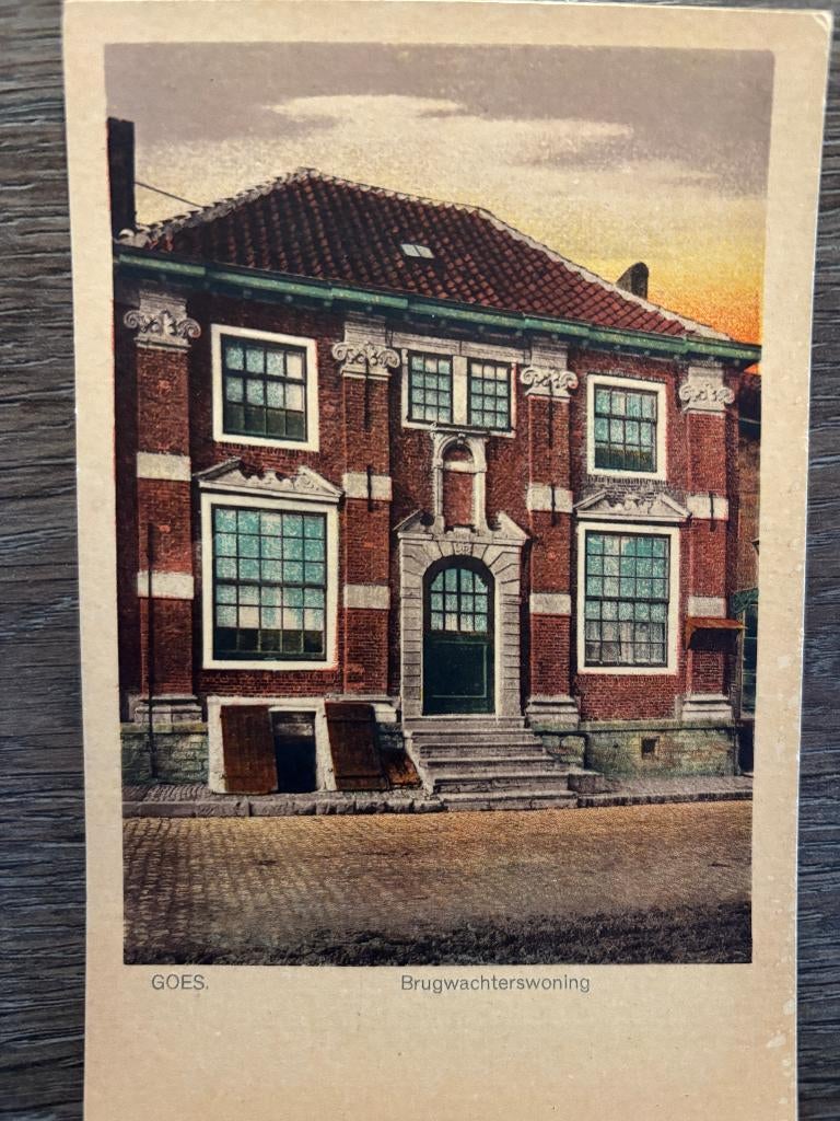 Ansichtkaart Goes - Brugwachterswoning, Ophalen of Verzenden, 1940 tot 1960, Ongelopen, Zeeland