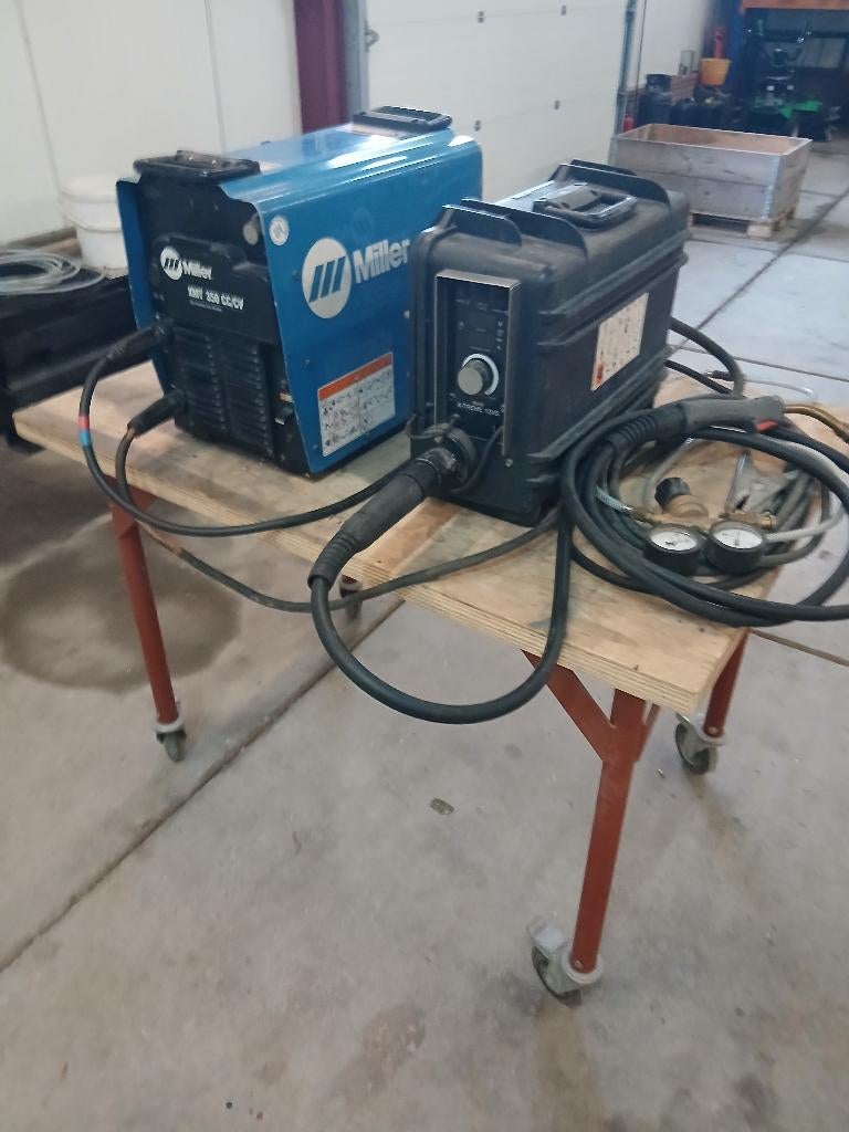 Miller Xmt 350 met draadkoffer, Ophalen, Gebruikt, 250 ampère of meer, Co2