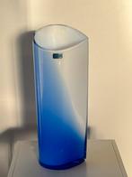 Nuutajärvi Ella Vaas, Gebruikt, Blauw, Ophalen of Verzenden, Glas